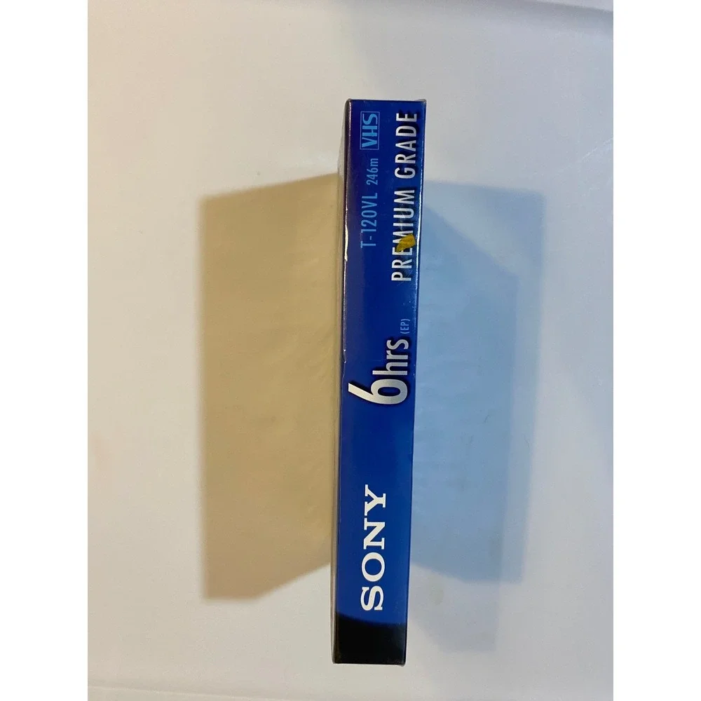 Sony‎ Premium Grade T-120 VHS Blank Video Cassette Tape 6 Hour EP Mode T-120VL